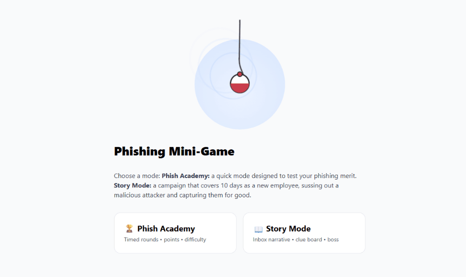 Phishing Mini Game