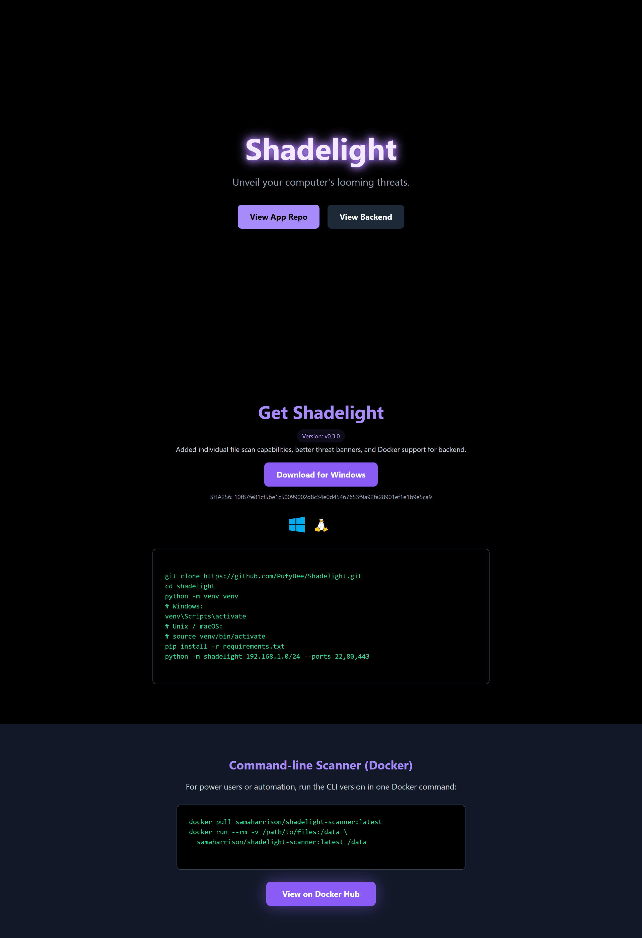 ShadeLight Website